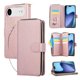 thumbnail image 1 of Funda Cartera con Cremallera y Correa para iPhone Air Soporte y Tarjetero Oro rosa, 1 of 5