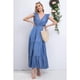 thumbnail image 3 of Vestido Largo Primavera Mujer Liso Tipo Jeans 285, 3 of 5