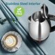thumbnail image 3 of Hervidor eléctrico TopWit 2.0L de acero inoxidable sin BPA plateado, 3 of 7
