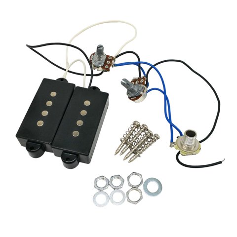 Bothyi - Arnés De Pastilla Precableado Para Pastilla Pasiva Para Guitarra Eléctrica De 4 Cuerdas