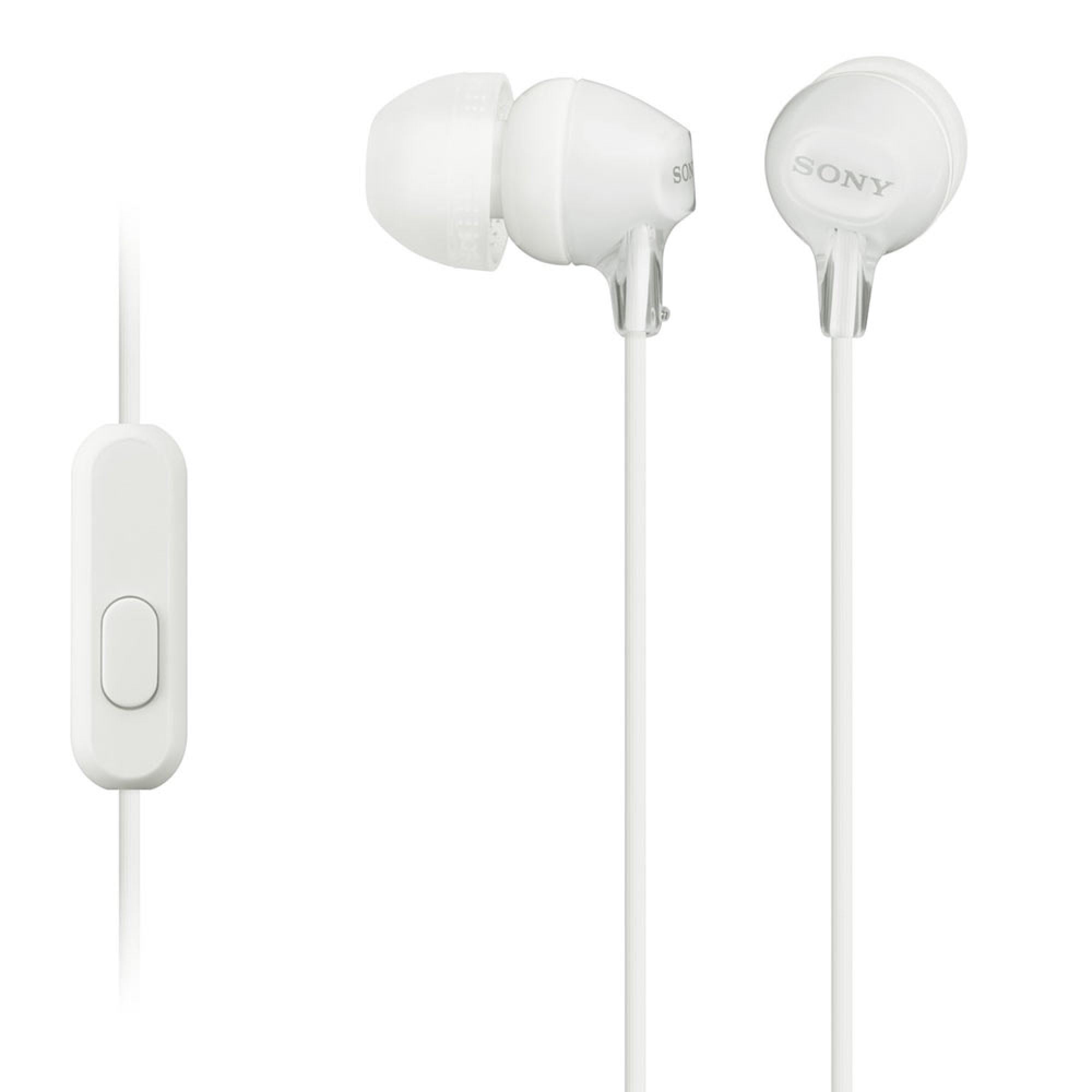 Sony - Audífonos In Ear Ex15Ap/Wh Con Cable Blanco