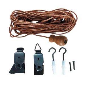 Magideal - Accesorios Para Cortinas Cordón De Elevación De Persianas Trenzado Fácil De Instalar Kit Práctico De Reparación De Cortinas Contraventanas Con Cordón