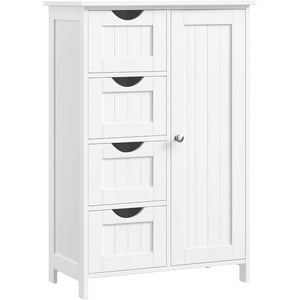 Casa Vinte - Mueble Gabinete Organizador Multiuso Blanco 4 Cajones Uttran