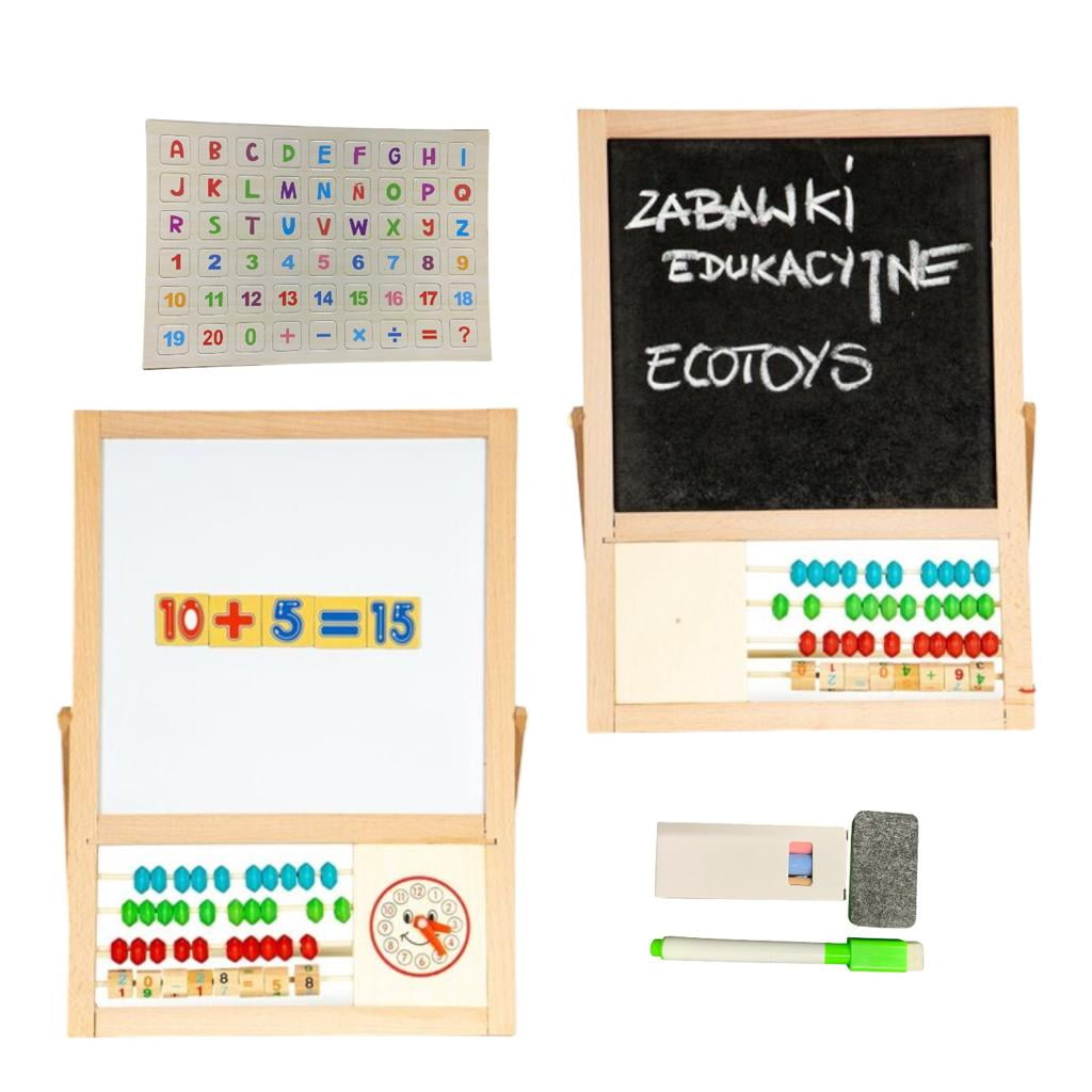 N-ofertas - Pizarra Didactica Atril Magnetica Niños Doble Con Abaco