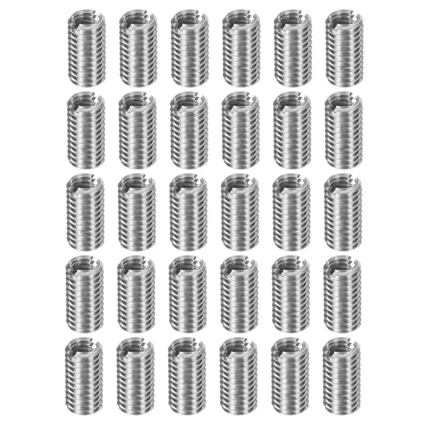 30 piezas de inserto roscado, acero inoxidable M8*1.25 macho a M6*1 hembra 15mm de largo