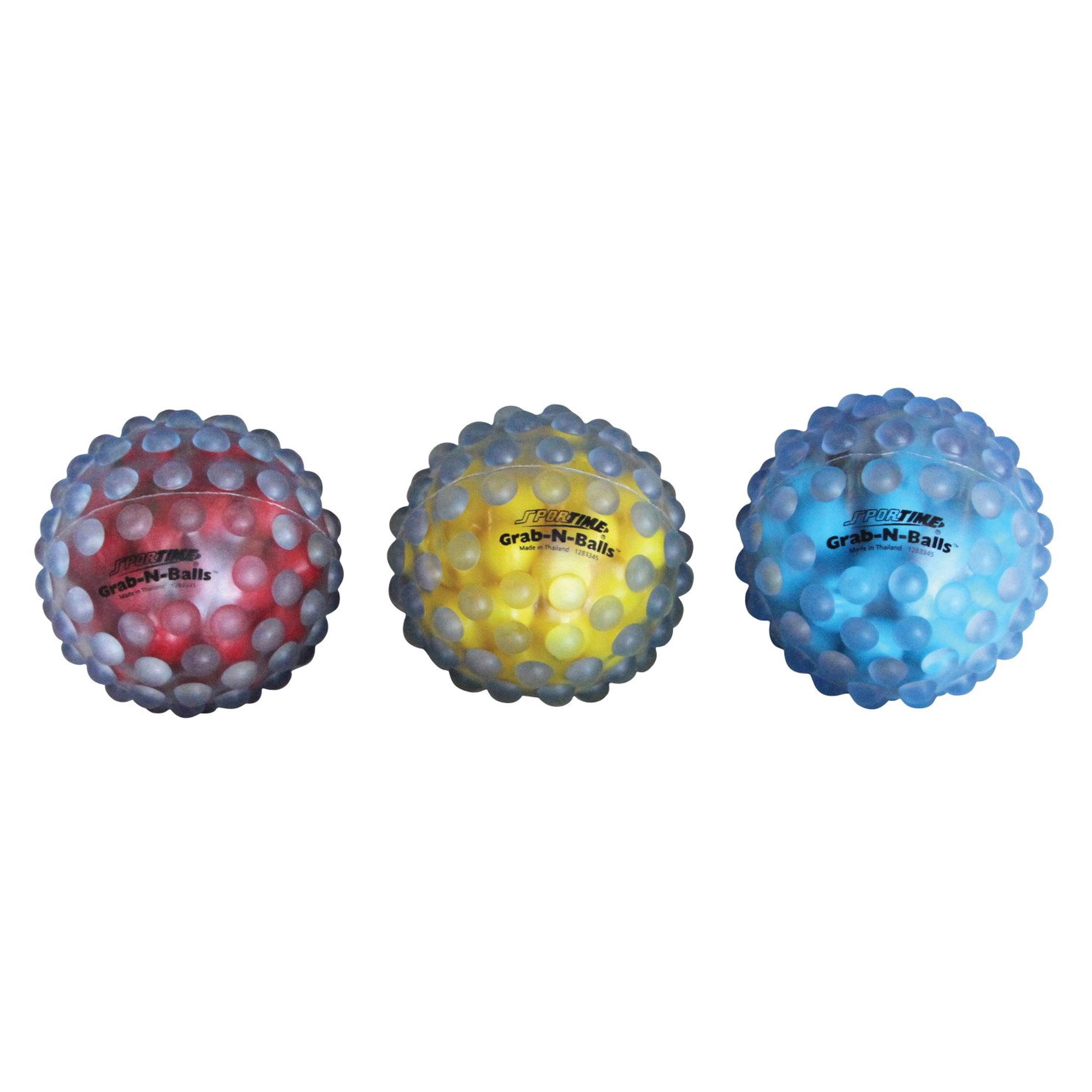 Juego De 3 Bolas Grab-n-balls De Gel Blando Balls Abilitations, 10 Cm