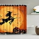thumbnail image 5 of 1pc Scary Halloween Shower Curtain - Witch Pumpkin, Ghost, Skull, Butterfly, Death Moth Fabric - Waterproof - 72 x 72 Inches - Perfect for Kids and Boys Bathroom, 5 of 5