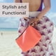 thumbnail image 2 of Bolsa de maquillaje POPUPS, grande, impermeable, de neopreno, color rosa ruborizado, 2 of 3