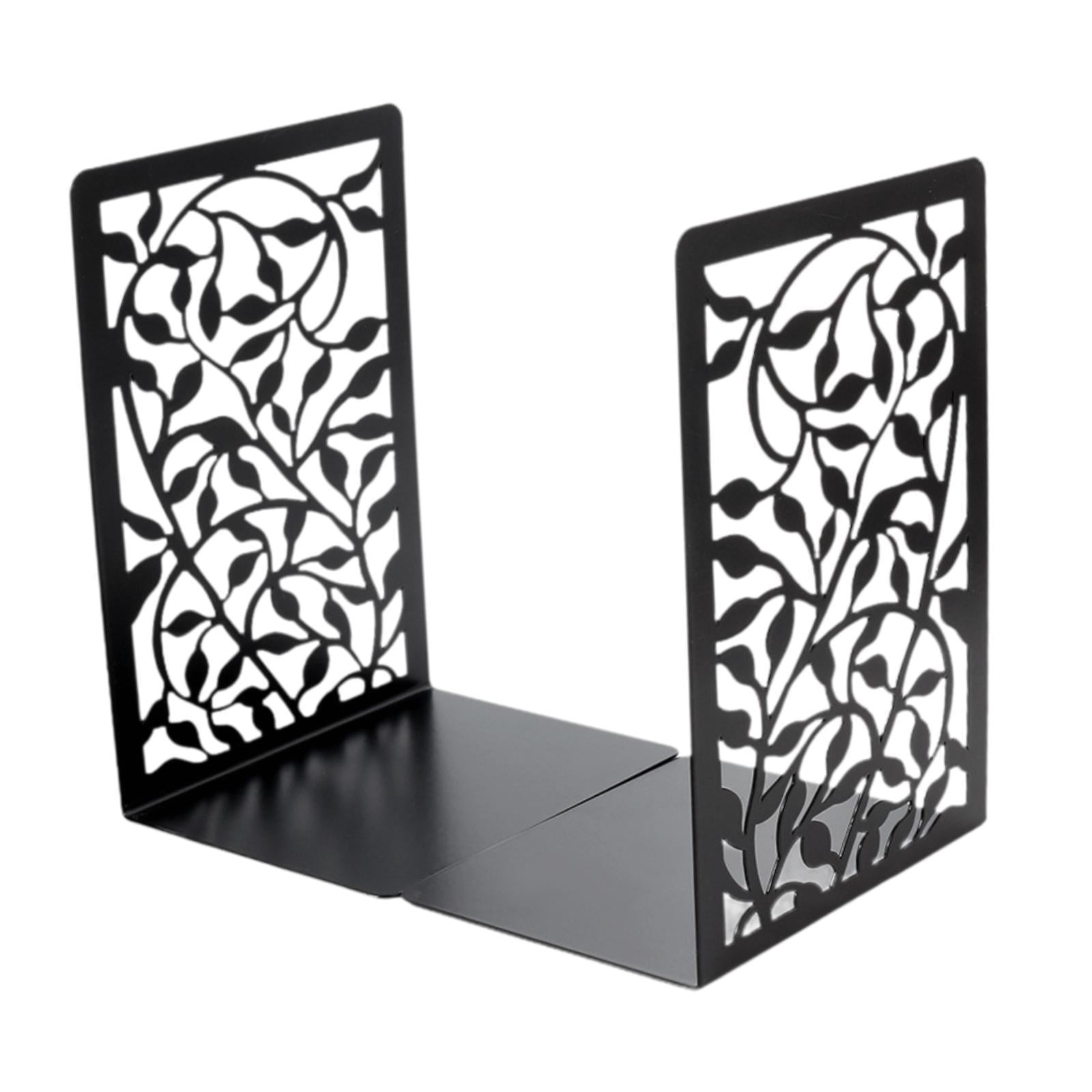 Bothyi - Sujetalibros De Metal De 2 Piezas Para Libros, Soporte Para Libros Para Habitación, Biblioteca, Estantes De Libros, Estilo E