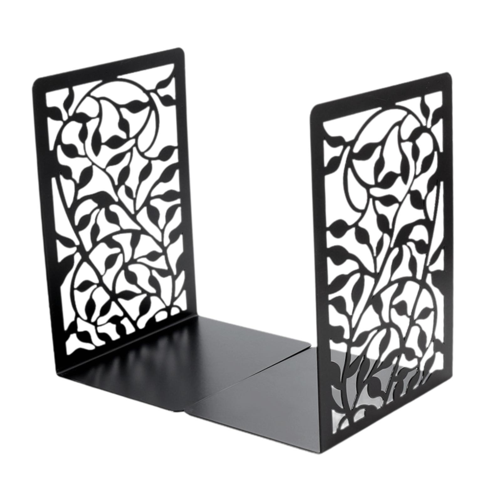 Bothyi - Sujetalibros De Metal De 2 Piezas Para Libros, Soporte Para Libros Para Habitación, Biblioteca, Estantes De Libros, Estilo E