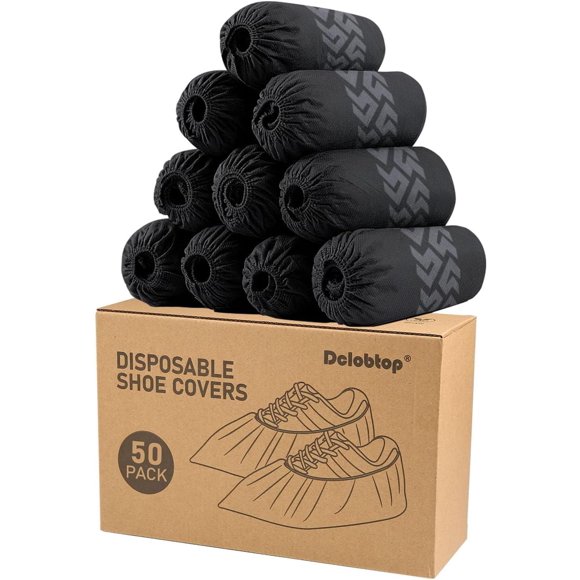 Cubrezapatos desechables antideslizantes DclobTop color negro