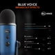 thumbnail image 3 of Micrófono USB Blue Yeti Logitech para juegos, streaming, podcasts, 4 patrones polares, calidad de estudio, Plug & Play - Midnight Blue., 3 of 3