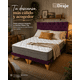 thumbnail image 3 of Cama Europea 2 Plazas Tapizada en Felpa Purpura Borgoña con Colchón Pillow Top Bonnell, 3 of 9