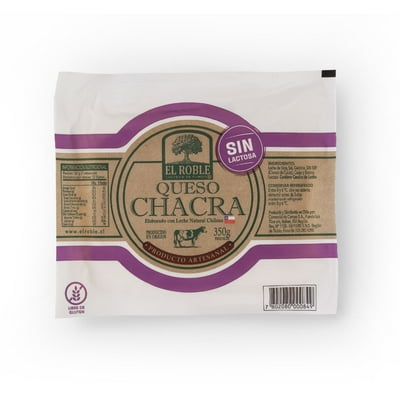 Queso Chacra Fresco Sin Lactosa 350 G El Roble