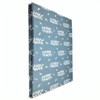 Mantel Rectangular Amelie Estampado / Celeste Hojas Blancas – Doral