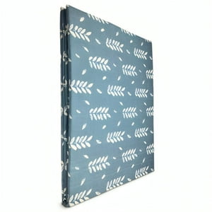 Mantel Rectangular Amelie Estampado / Celeste Hojas Blancas – Doral