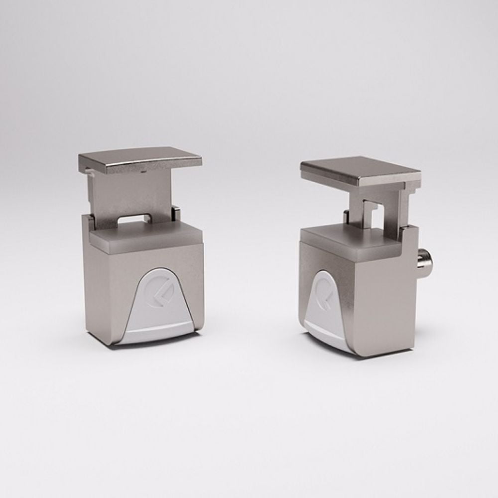 4 Soportes Repisa Cristal Kubic 4-8 Mm Italiana Ferramenta