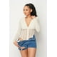 thumbnail image 1 of Body de Rejilla con Espalda de Malla Transparente y Escote en V Profundo, 1 of 5