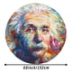 thumbnail image 5 of Einstein Mantel Redondo con Estampado Icónico de Temática, Se Adapta a la Mayoría de Mesas, Fácil de Cuidar, Regalo Perfecto para Aficionados, Amigos y Familia.152cm, 5 of 5