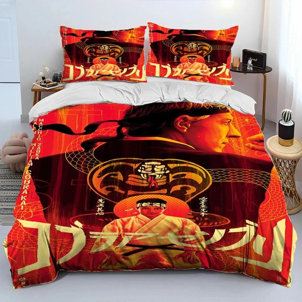Cobra Kai Amanda TV Karate Comforter Bedding SetDuvet Cover Bed Set Quilt Cover Pillowcase Bedding Set Boys
