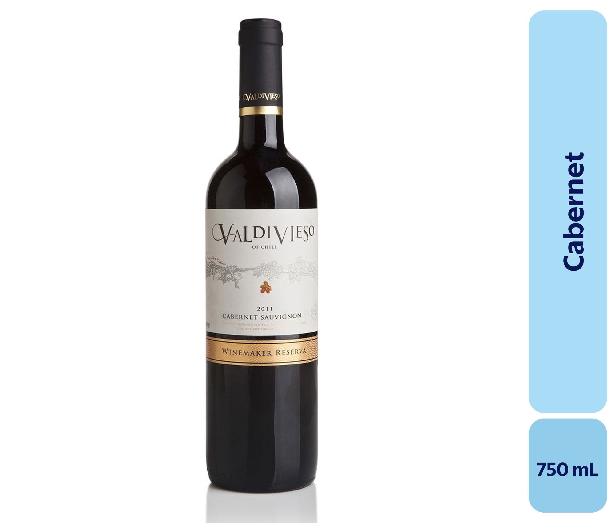 Vino Cabernet Botella 750 mL Valdivieso