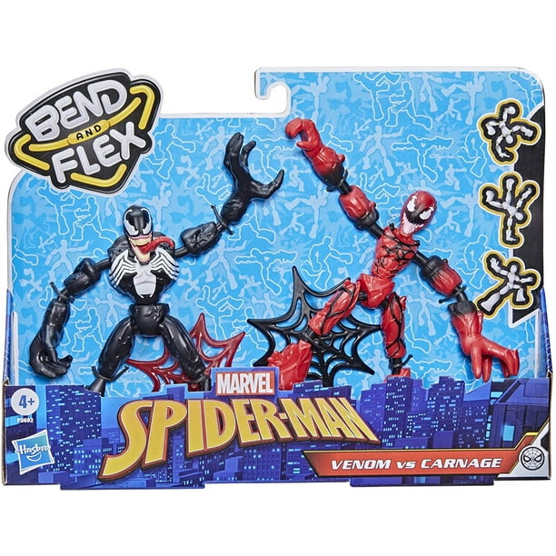 Marvel Spider-Man Bend y Flex Venom vs. Carnage Action Figur