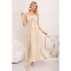 thumbnail image 2 of Maxi Vestido Mujer Largo Liso Tirantes Ajustables Eventos Fiesta 3361, 2 of 3