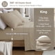 thumbnail image 5 of Sábanas De Franela True North King Beige Y Blanco, 5 of 9