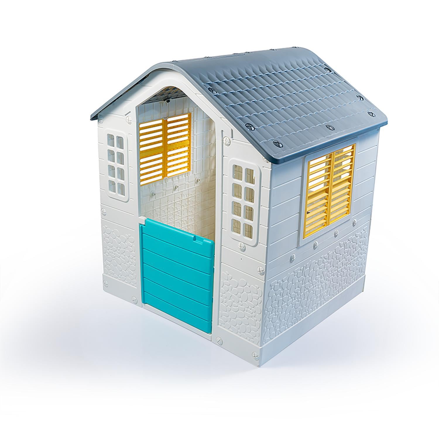 Casa De Juego Blanca Gris 109 X 95 X 87.5 Cm Dolu