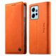 thumbnail image 1 of Funda Billetera de Cuero para [Xiaomi Redmi Note 12 4G], Bloqueo RFID, Tarjetas y Soporte Naranja, 1 of 5