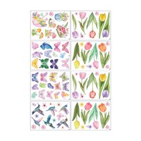 Bothyi - 8 Hojas De Pegatinas Para Ventana, Pájaros Para Exhibición De Vidrio, Decoración, Escaparate, Hogar