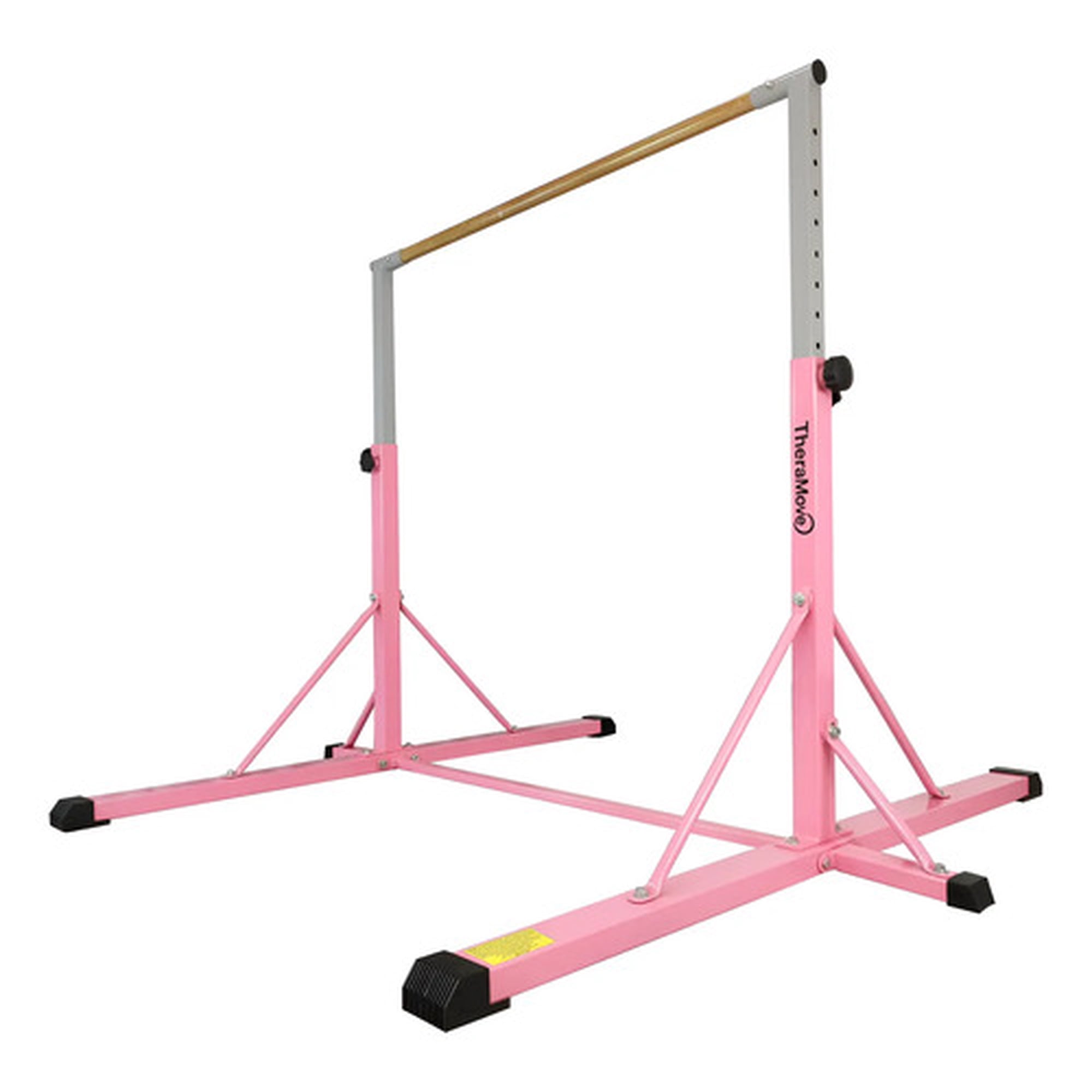 Marca - Barra De Gimnasia Para Niños Segura Estable 90-150cm Rosada Rosa Claro
