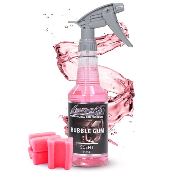 LANE’S Ambientador Premium para Auto "Bubble Gum" - 16 oz, a base de agua, spray aromatizante de lar