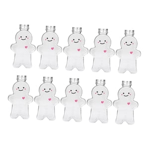 Bothyi - 10 Botellas De Jugo Vacías De Hombre De Jengibre De 500 Ml Para Jugo De Refrigerador De Té Transparente