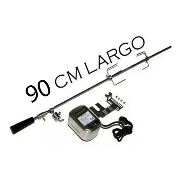 Combo Parrillero Motor 15 Kgs + Espada De 90 Cms De Acero Inoxidable