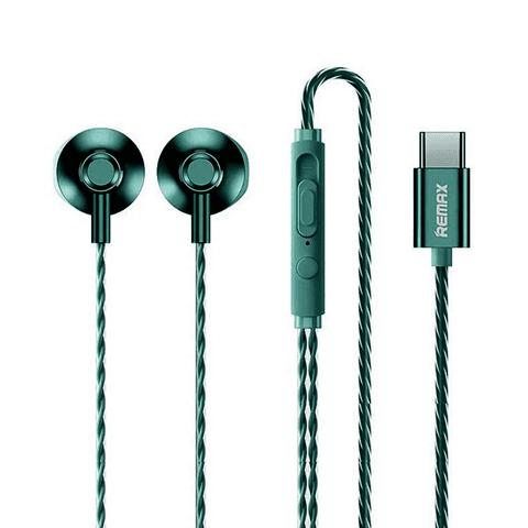 Audífonos Remax Rm-711A Tipo-C Verde