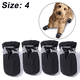 thumbnail image 2 of Zapatos para perros con protección para patas en pavimento caliente, suela antideslizante, botas de verano para perros y gatos con correas reflectantes, 4 unidades, 2 of 5