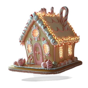 Magideal - Mini Casa De Pastel De Navidad, Decoración Navideña, Colección De Regalos Para Amigos, Adorno De Escritorio En Miniatura Para Sala De Estar Interior,