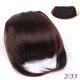 thumbnail image 1 of suxuMhao Flequillo con Clip, 3 Piezas Peluca sin Pegamento con Flequillo-5.9in Peluca Sintética, Pelucas Lisas para Reemplazo de Cabello, Pelucas de Reemplazo de Cabello Castaño Rojo Oscuro,, 1 of 2