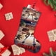 thumbnail image 4 of ¡Maldiciones! Tema: Calcetines de Navidad, fino lino blanco para colgar en escaleras y chimenea, decoración navideña para el hogar, regalo de Navidad. 45cm × 32cm, 4 of 5