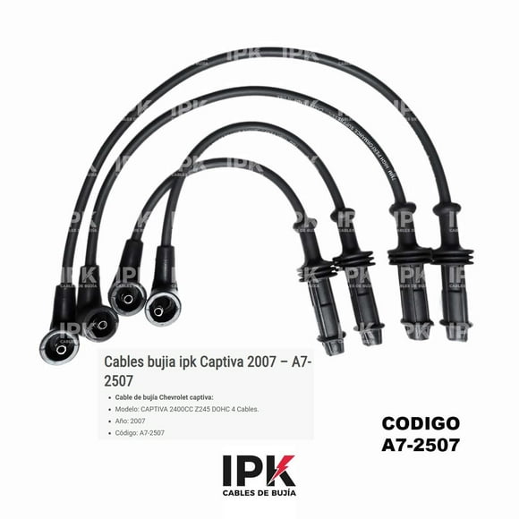 Cables De Bujía Captiva 2.4 Z245 Dohc 2007…/