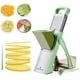 thumbnail image 1 of Mandolina Once For All cortadora de alimentos segura, cortador de verduras ajustable de acero inoxidable, Verde, 1 of 8