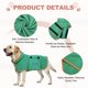 thumbnail image 3 of Uxcell Abrigo Secador para Perros, Batas para Perros para Después del Baño Bata Súper Absorbente Toalla Suave Ajustable, (M, Verde Oscuro), Destinado para Secado Rápido Mascotas, 3 of 7
