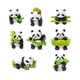 thumbnail image 2 of Figuras de Panda de resina para decoración de mesa, escultura decorativa pintada a mano, adorno de jardín para habitación de niños, accesorio bonito,, 2 of 5