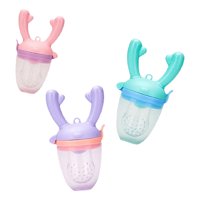 Genérico - Set 4 Chupete Alimentador Frutas Silicona Mordedor Bebes Lau