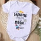 thumbnail image 1 of Baby Girls Cute Casual Romper With "My Grandma Loves Me To The Moon" Print For Summer Pregnancy Gift, 1 of 5