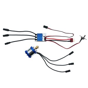 Magideal - Kit De Actualización De Potencia Del Motor 2830 2100Kv Con Módulo Bec Integrado, Controlador De Velocidad Eléctrico Y Esc De 45 A Para Coche Rc Mn128