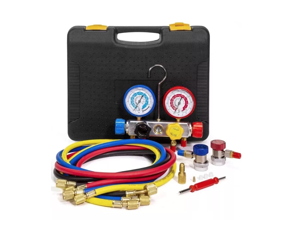Tomasstore - Kit Manómetro Carga Aire Acondicionado Profesional