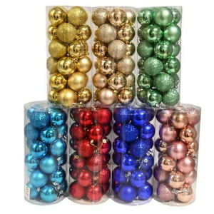 Genérico - Set 24 Esferas Bambalinas 6Cm - Colores
