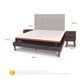 thumbnail image 3 of Cama Europea Curve Bee Comfort 2 Plazas Bd Tigris S/T, 3 of 11